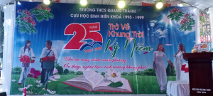 Món quà đặc biệt của cựu học sinh trường THCS Quang Thành niên khoá 1995- 1999.